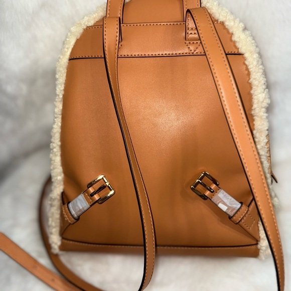 Michael Kors Camel Shearling Backpack New in Packaging - Picture 9 of 12
